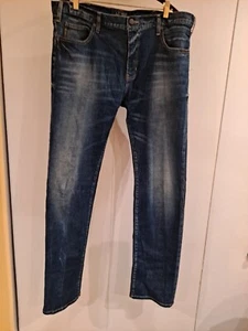 Armani Men Comfort Distressed Fabric Cotton/Elastane J454 38/33 - Picture 1 of 11