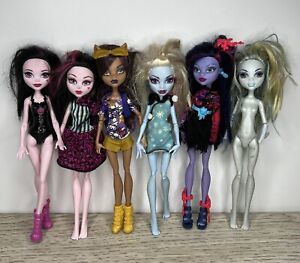 Monster High Doll Lot of 6 Clawdeen Abbey Jane For Parts and Repair - Sold As Is