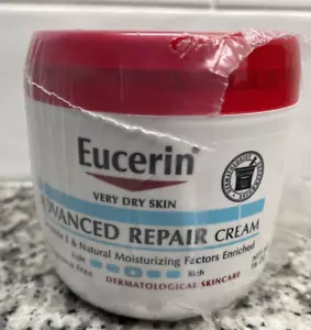 Eucerin Advanced Repair Body Cream for Very Dry Skin Fragrance Free 16 Oz Sealed - Picture 1 of 4