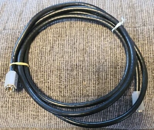 Cable de conexión coaxial negro de 6 pies extremos grises - Imagen 1 de 1