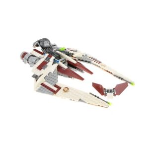 1x Lego Set Star Wars Jedi Scout Fighter 75051 weiß vergilbt unvollständig