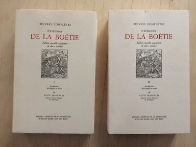 La Boétie. Oeuvres complètes en 2 volumes. Edition limitée exemplaire nr 50. - Photo 1/4