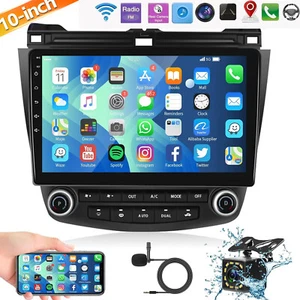 10.1 Para Honda Accord 7 2003-2007 Apple CarPlay Android 13 Car Stereo Radio GPS - Picture 1 of 22