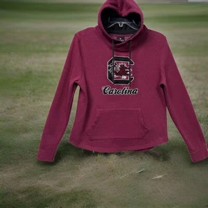 Colosseum USC South Carolina Gamecocks Fleece Hoodie M Burgundy Pullover - Picture 1 of 9