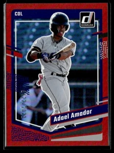 2023 Donruss Baseball Red Foil Adael Amador /2023 Colorado Rockies #129 - Picture 1 of 2