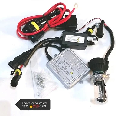 Kit Lampada A loxsen XENON ORIG 👍💯💯 H4 35W HID H/L 8000K PER MOTO È SCOOTER ⭐ - Image 1 of 4