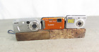 Lot de 3 appareils photo compacts Sony Panasonic Sony Dsc-s730,dsc-P92 *pièces ou réparation*