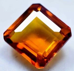 9.70 Ct Natural Ceylon Fire Orange Sapphire GGL Certified Treated Gemstone - Picture 1 of 8
