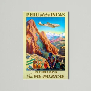 Vintage Reiseposter - Peru der Inkas, Pam Am - Bild 1 von 8