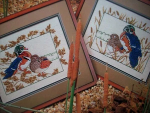 Marchland Wood Ducks Cross stitch pattern - Picture 1 of 2