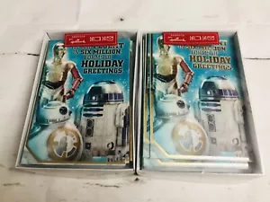 Juego de 31 tarjetas de Navidad Hallmark Star Wars (falta 1) - Imagen 1 de 7