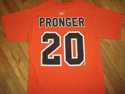 CAMISETA CAMISETA PHILADELPHIA FLYERS CHRIS PRONGER 20 Naranja Camiseta NHL Hockey PEQUEÑA Foto 1 de 2