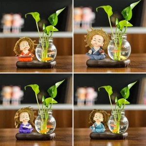 Blumentopf Pflanze Hydro po nische Pflanzen vase Glasvase Blumen arrangement - Bild 1 von 12