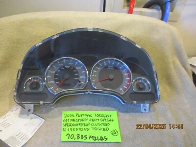 2006 PONTIAC TORRENT PAINEL DE VELOCÍMETRO DE FÁBRICA PAINEL 70.885 TESTADO FRETE GRÁTIS - Imagem 1 de 4