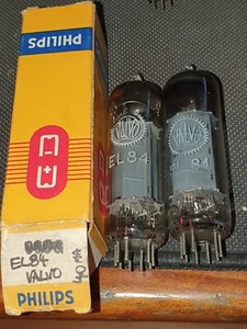 6BQ5 , el84 Valvo tubes , one pair - Picture 1 of 2