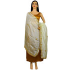 Women's Embroidered Dupatta With Gotta Patti Scarf Embellished Border Party Wear