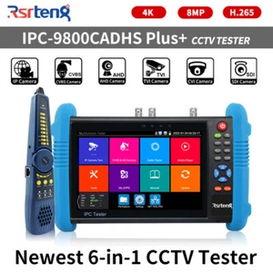 Rsrteng IPC-9800CADHS Plus+ 7"AHD CVI TVI CVBS CCTV Tester telecamera di sicurezza IP - Foto 1 di 12