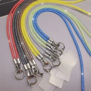 Anti-lost Bag Straps Diamond Crystal Phone Hanging Cord Chain Straps Universal - Photo 1 sur 13