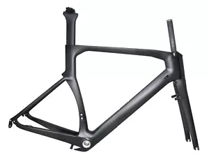 New all carbon fiber internal cable V-brake road race bicycle frame Triathlon - Picture 1 of 10