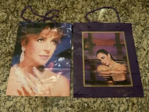 VINTAGE ELIZABETH TAYLOR GIFT BAGS - TWO - Picture 1 of 2