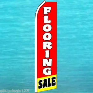FLOORING SALE FLUTTER FEATHER FLAG Advertising Sign Swooper Bow Banner 25-1798 - Picture 1 of 5