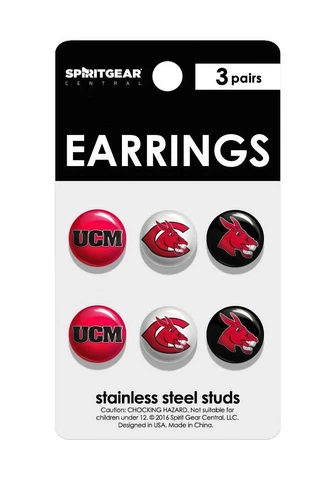 Central Missouri Mules Stud Earrings Cover