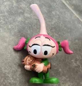 1983 Snorks 3" CASEY Pink Snork with Teddy Vintage PVC Figure - Picture 1 of 2