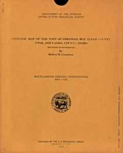 USGS Geologic Map: Yost Quadrangle, Utah-Idaho - Picture 1 of 3