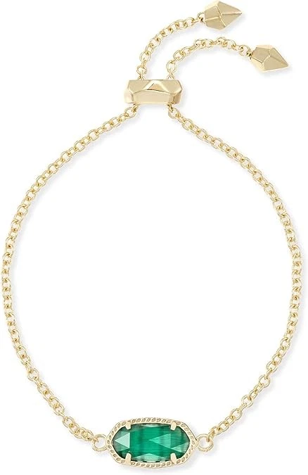 Brazalete Kendra Scott Elaina Oro Cadena Ajustable en Esmeralda Ojo de Gato?s Foto 1 de 1