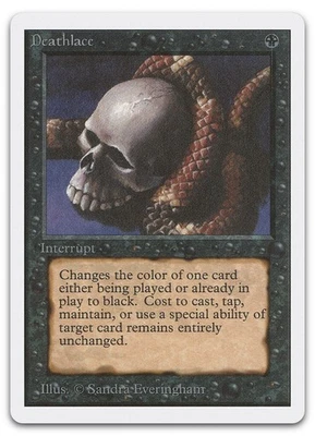Deathlace (LP) Unlimited Edition 2ED Magic MTG - Image 1 of 2