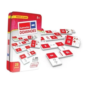 Dominoes Subtraction White 7.8 H x 4.7 L x 1.5 W - Picture 1 of 5