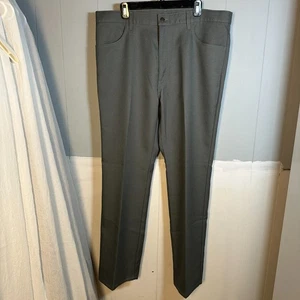 Vintage Levis 517 Bootcut Dress Slacks Mens 40x32 Gray Polyester WPL-423 - Picture 1 of 10
