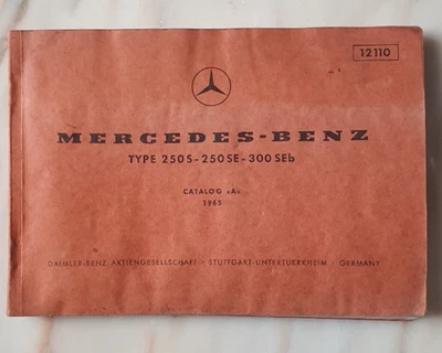 manuel  1965  mercedes-benz TYPE 250S 250SE 300Seb - Photo 1/4