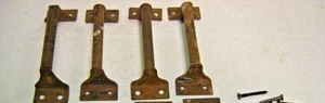 Ausschlachten ~ Antik ~ 8er Set Gusseisen Aktenschrankgriffe mit Schrauben #1381 - Bild 1 von 4