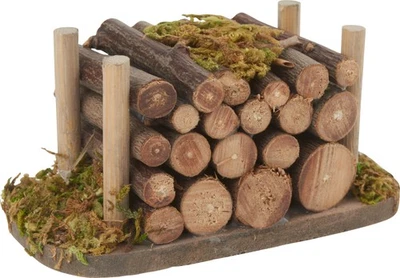 VBS Miniatura Decorazione Pila di Legno Decorazione 3D Presepi Fai da Te