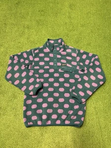 Patagonia Girls Polka Dot Lightweight Synchilla Snap-T Fleece Size XL Pullover - Bild 1 von 12