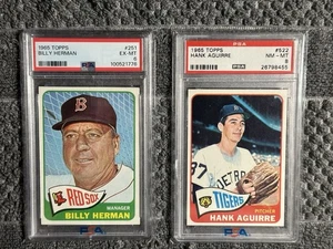 1965 Topps Baseball PSA Graded. Hank Aguirre #522, Detroit Tigers. - Picture 1 of 1