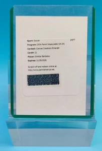 2024-25 Impeccable Manchester United Berbatov Canvas Creations Emerald Auto /5 - Picture 1 of 1