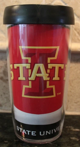 New Iowa State Cyclones  Insulated Travel Tumbler NCAA College 16oz Coffee Cup Cover