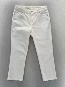 Westport Capri Jeans Women's 4 Classic Fit White Stretch Denim High Rise Casual - Picture 1 of 11