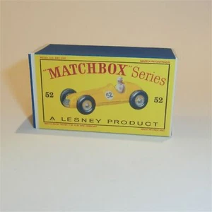Matchbox Lesney 52a Maserati Yellow Custom Colour D Style Box - Picture 1 of 4