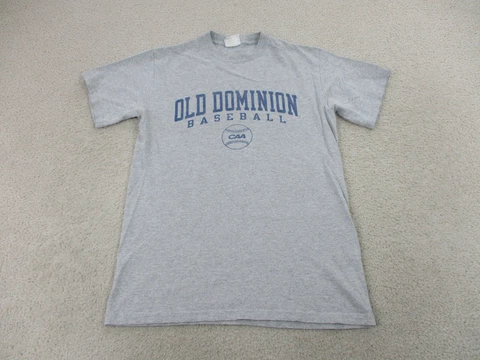 Old Dominion Monarchs Shirt Adult Medium Gray Blue Baseball Champion Mens A45* Cover