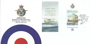 (142337) RAF 90th minisheet Gibraltar FDC 2008 - Picture 1 of 2