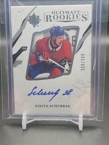 2017-18 UD Ultimate Collection Auto RC Nikita Scherbak  /399 Montreal Canadien  - Picture 1 of 1