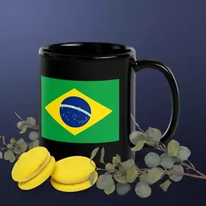 Brazilian Flag Coffee Mug 11oz. Cup ( Double Sided ) - Picture 1 of 1