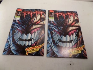 Menge 2 Exemplare von The Pitt #1 Dale Keown Erstausgabe Bild Comic Buch Schlüssel - Bild 1 von 5