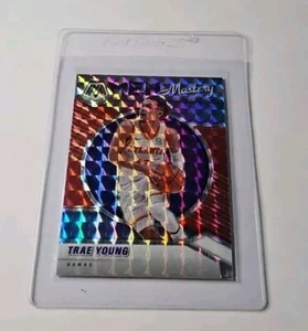 Trae Young 2020-21 Mosaic Men of Mastery Red Prizm Atlanta Hawks - Picture 1 of 1