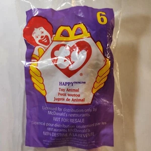 McDonalds Ty Teenie Beanie Happy The Hippo 1993 nuevo en paquete #6 - Imagen 1 de 2