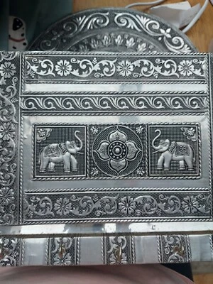 Tinware Hand Embossed Letter/key Holder Arts And Crafts - Image 1 of 2