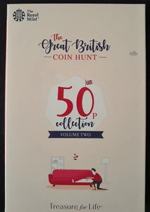 Great British Coin Hunt 50p Royal Mint 2018 Edition Album Volume TWO ~ Complete - Bild 1 von 21